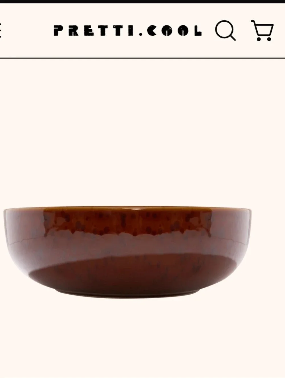 Pretti Cool Tortoiseshell Serving Bowl